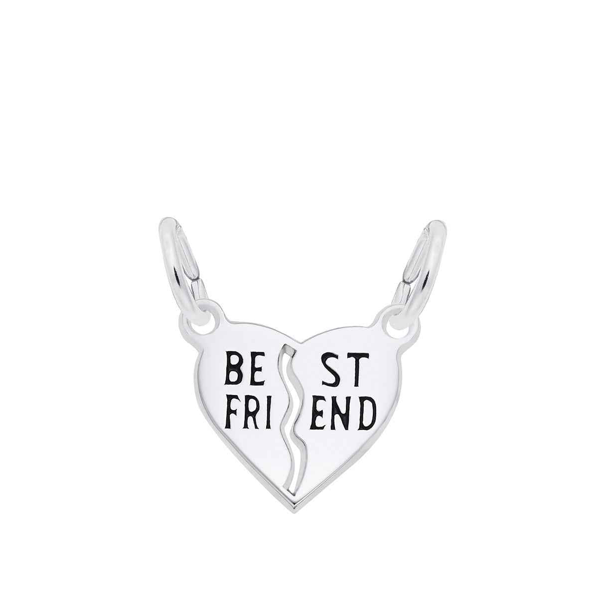 Best Friend Charm in Sterling Silver