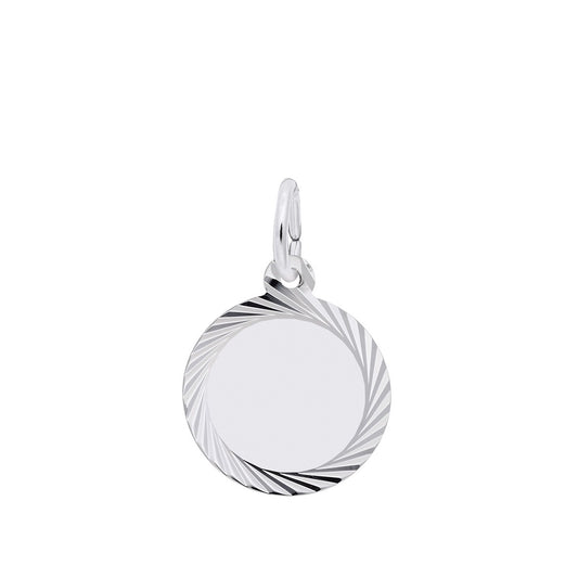 Disc Charm Sterling Silver