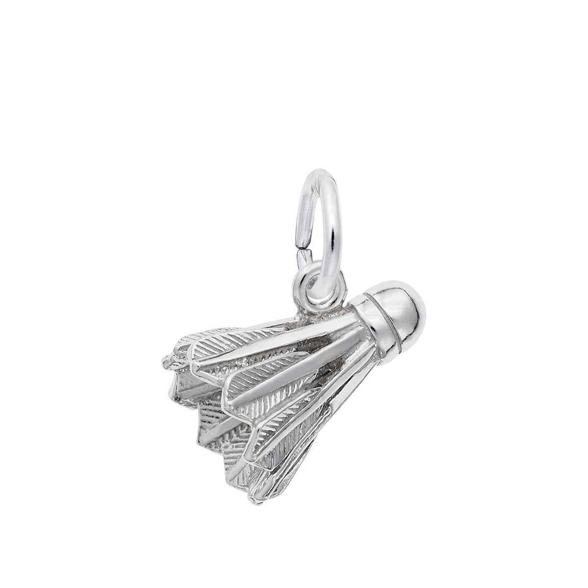 Badminton Birdie Charm in Sterling Silver