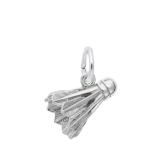 Badminton Birdie Charm in Sterling Silver