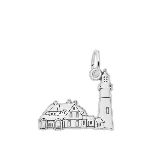 Portland Lighthouse Me Charm in Sterling Silver