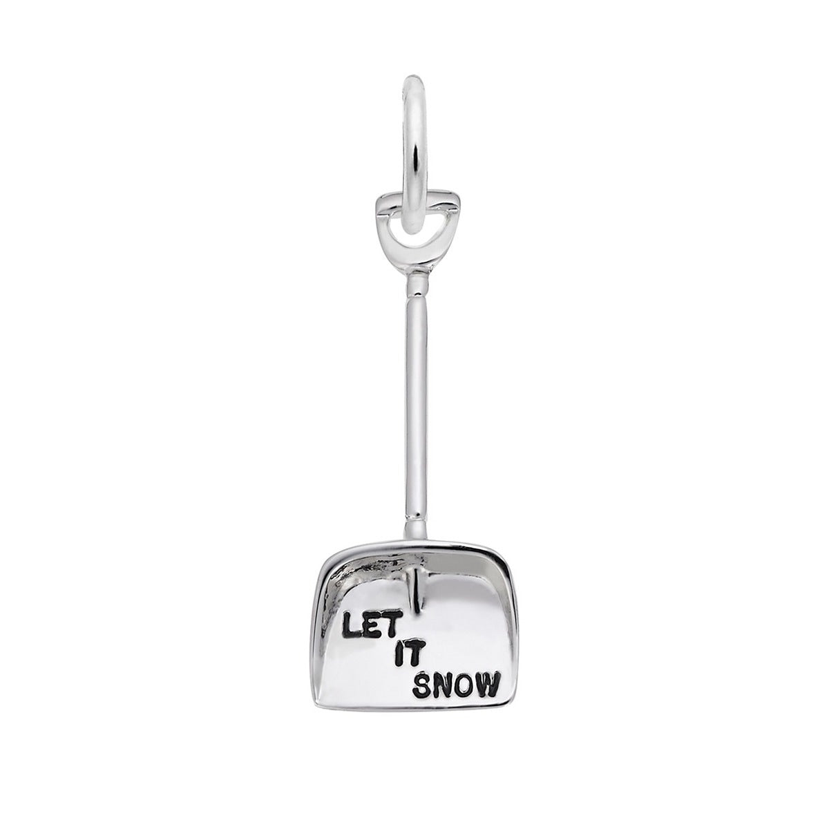Snow Shovel Charm Sterling Silver