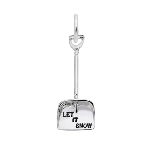 Snow Shovel Charm Sterling Silver