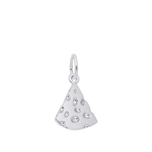 Cheese Slice Charm Sterling Silver