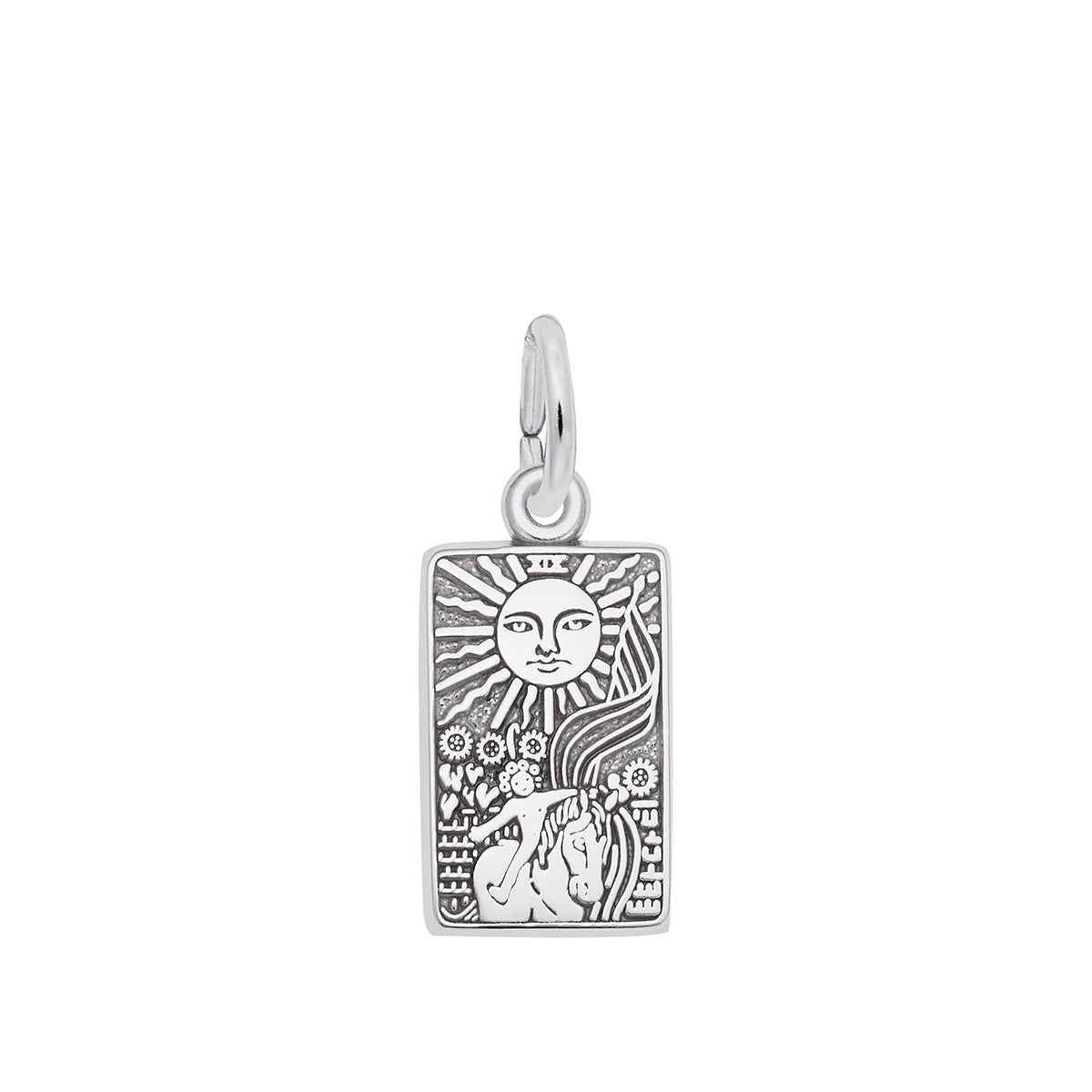 Tarot Card Charm in Sterling Silver