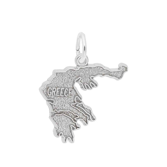 Greece Charm in Sterling Silver