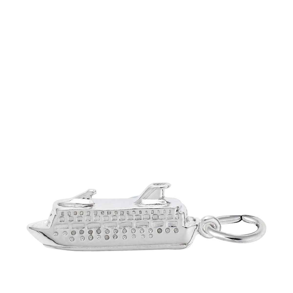 Cruise Ship Charm in Sterling Silver