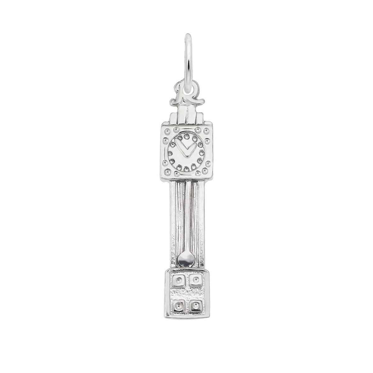 Grandfather Clock Charm in Sterling Silver