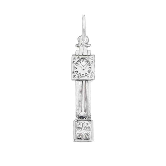 Grandfather Clock Charm in Sterling Silver