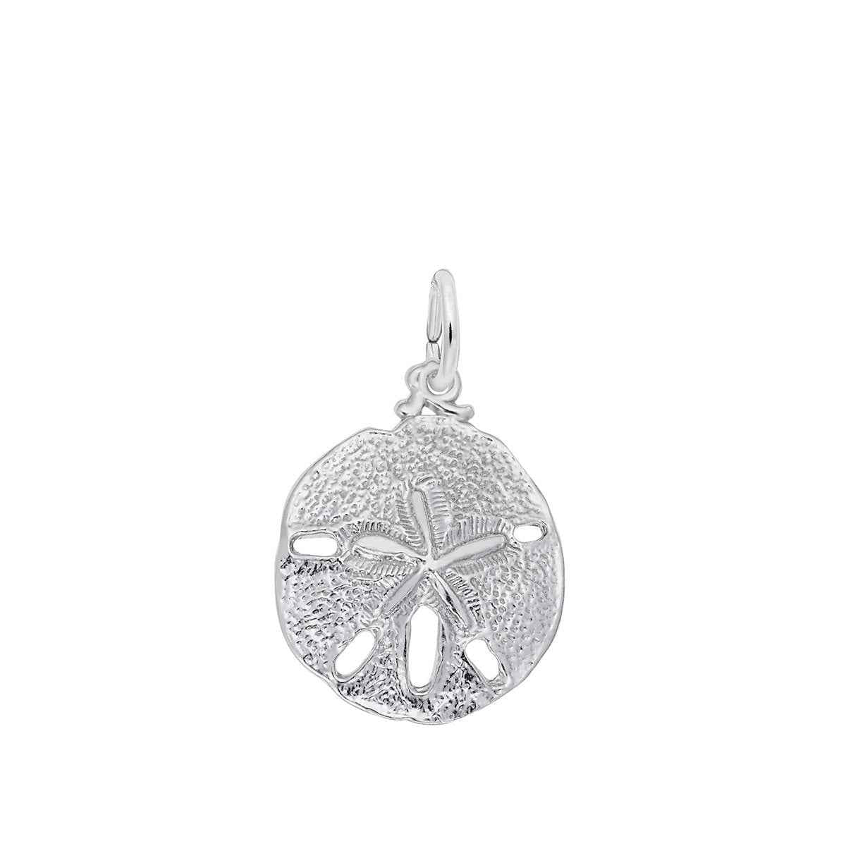 Sand Dollar Charm in Sterling Silver