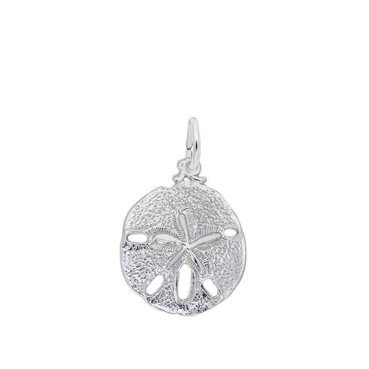 Sand Dollar Charm in Sterling Silver