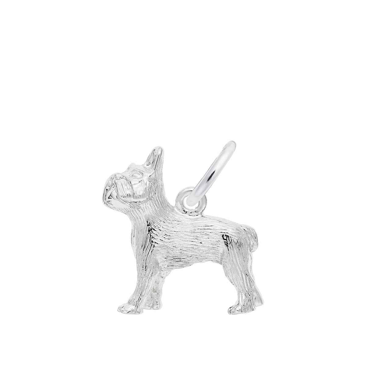 French Bulldog Charm in Sterling Silver