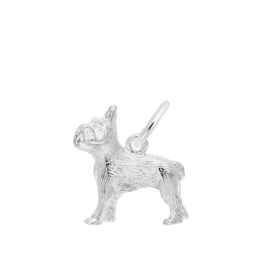 French Bulldog Charm in Sterling Silver