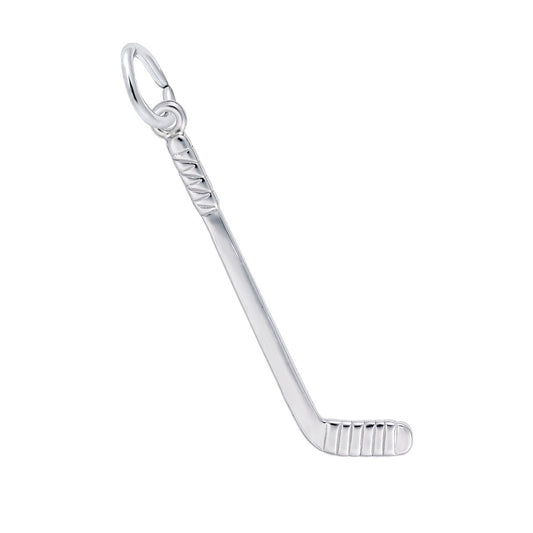 Hockey Stick Charm Sterling Silver