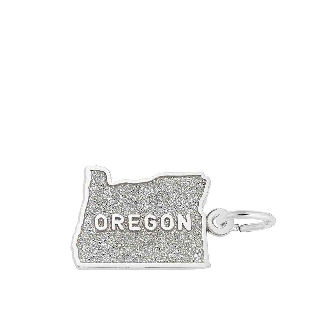 Oregon Charm in Sterling Silver