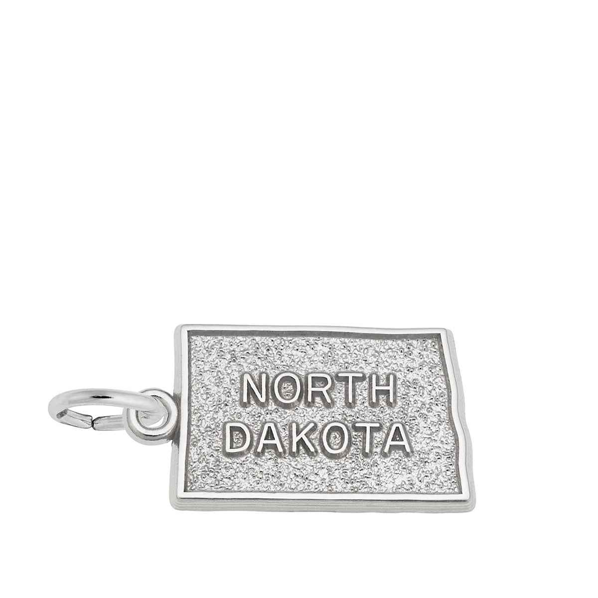 North Dakota Charm in Sterling Silver