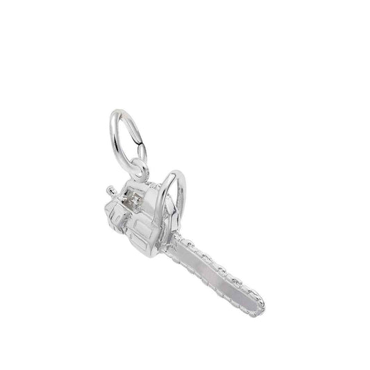 Chainsaw Charm in Sterling Silver