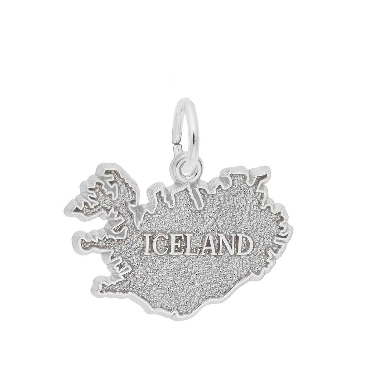 Iceland Charm in Sterling Silver