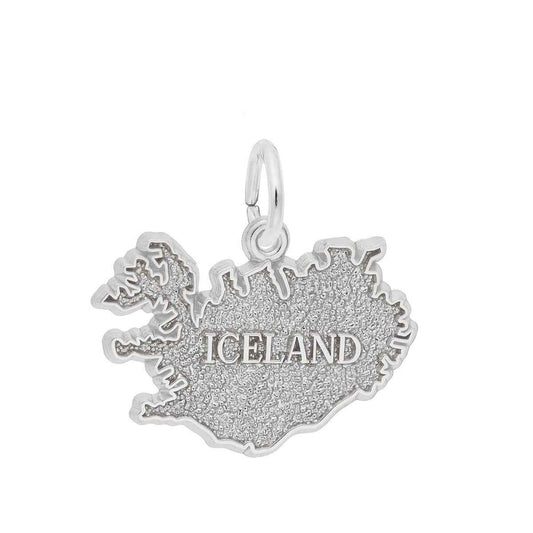 Iceland Charm in Sterling Silver