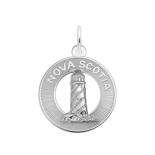 Nova Scotia Lighthouse Charm in Sterling Silver