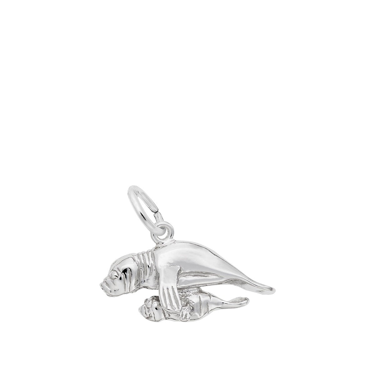 Manatee Charm Sterling Silver