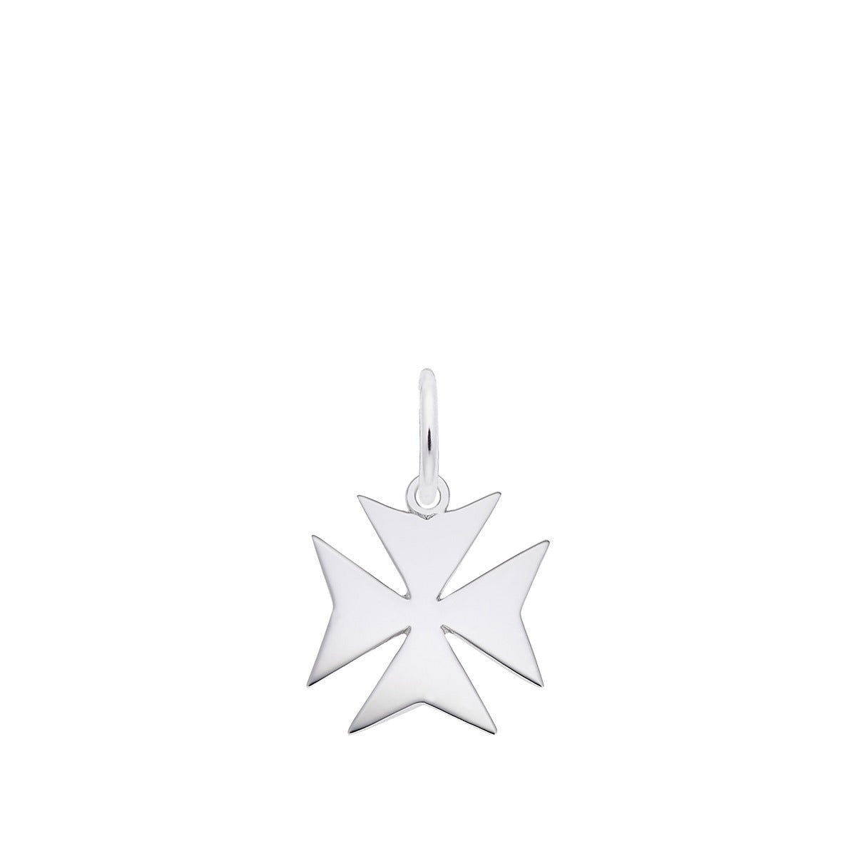 Maltese Cross Charm Sterling Silver