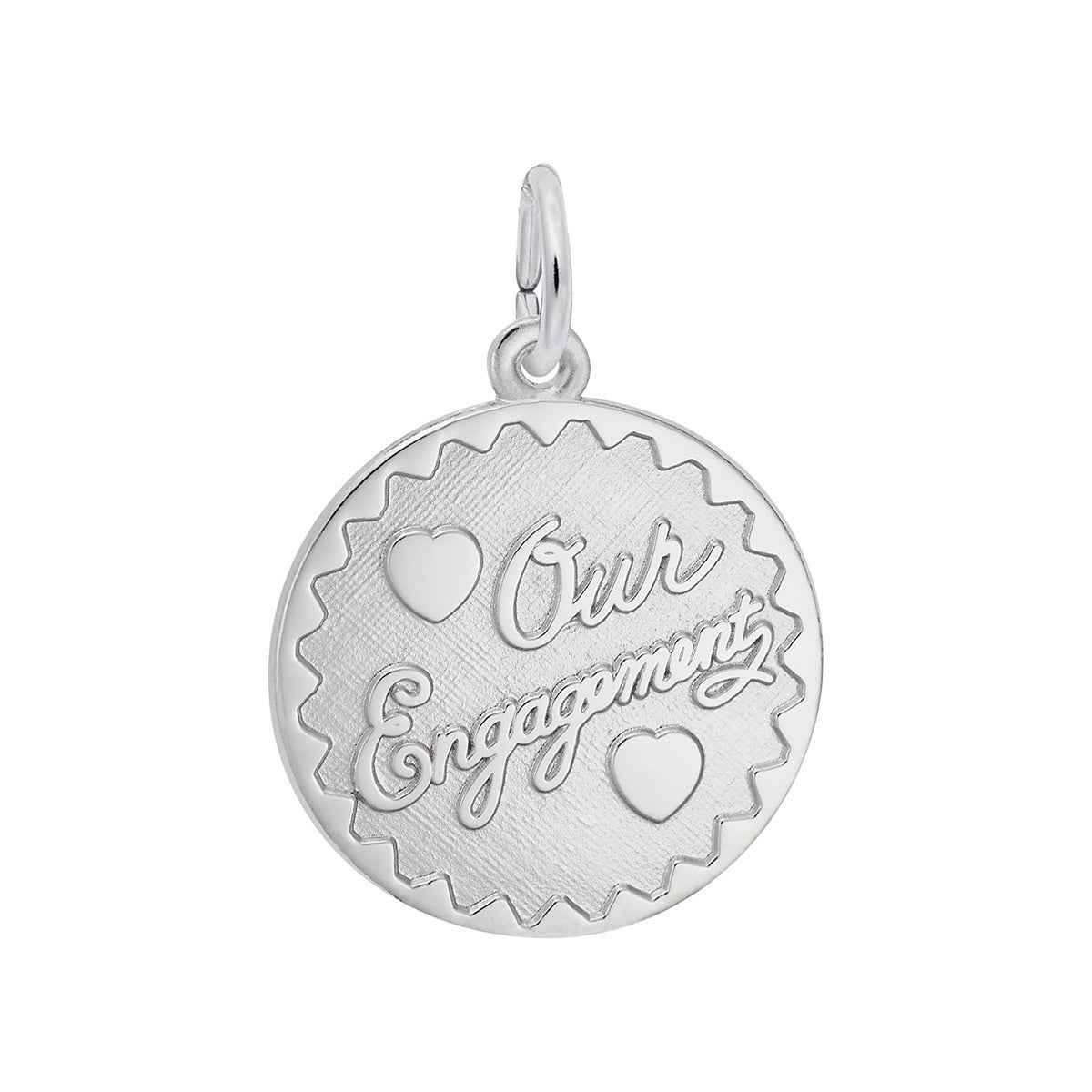 Our Engagement Charm in Sterling Silver