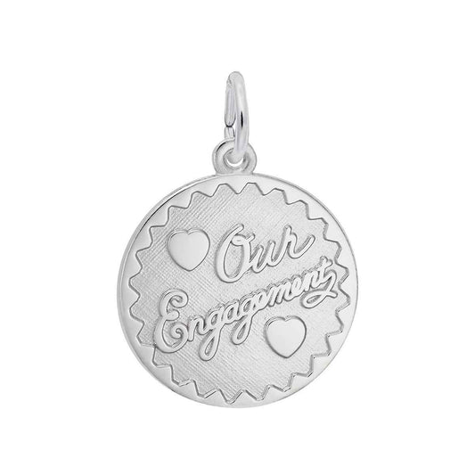 Our Engagement Charm in Sterling Silver