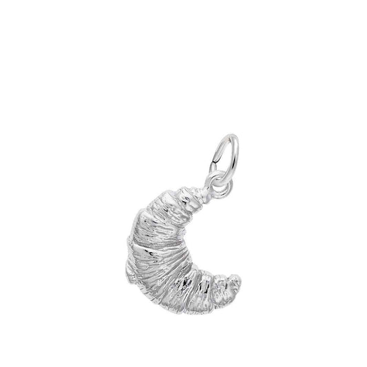 French Croissant Charm in Sterling Silver