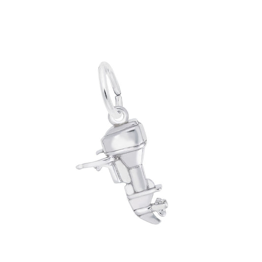 Outboard Motor Charm Sterling Silver
