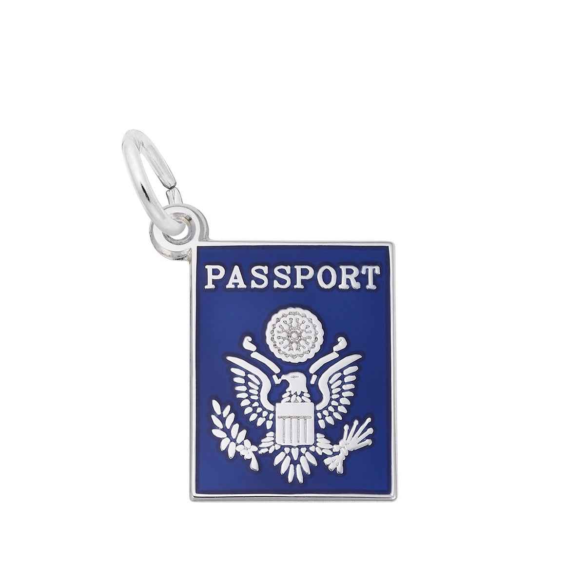 Passport Charm in Sterling Silver
