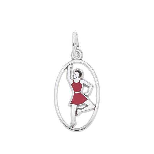 Ladies Dancing Charm in Sterling Silver