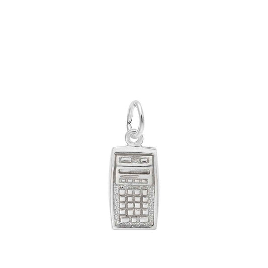 Calculator Charm in Sterling Silver