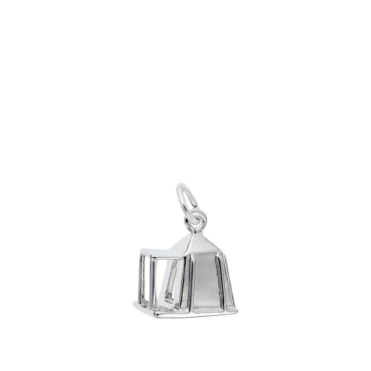Camping Tent Charm Sterling Silver