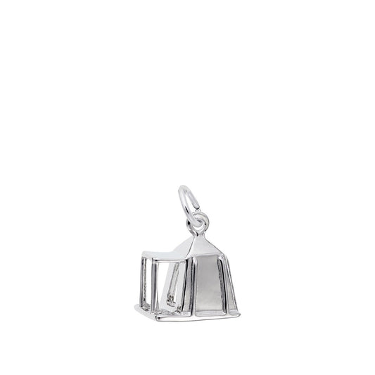 Camping Tent Charm Sterling Silver