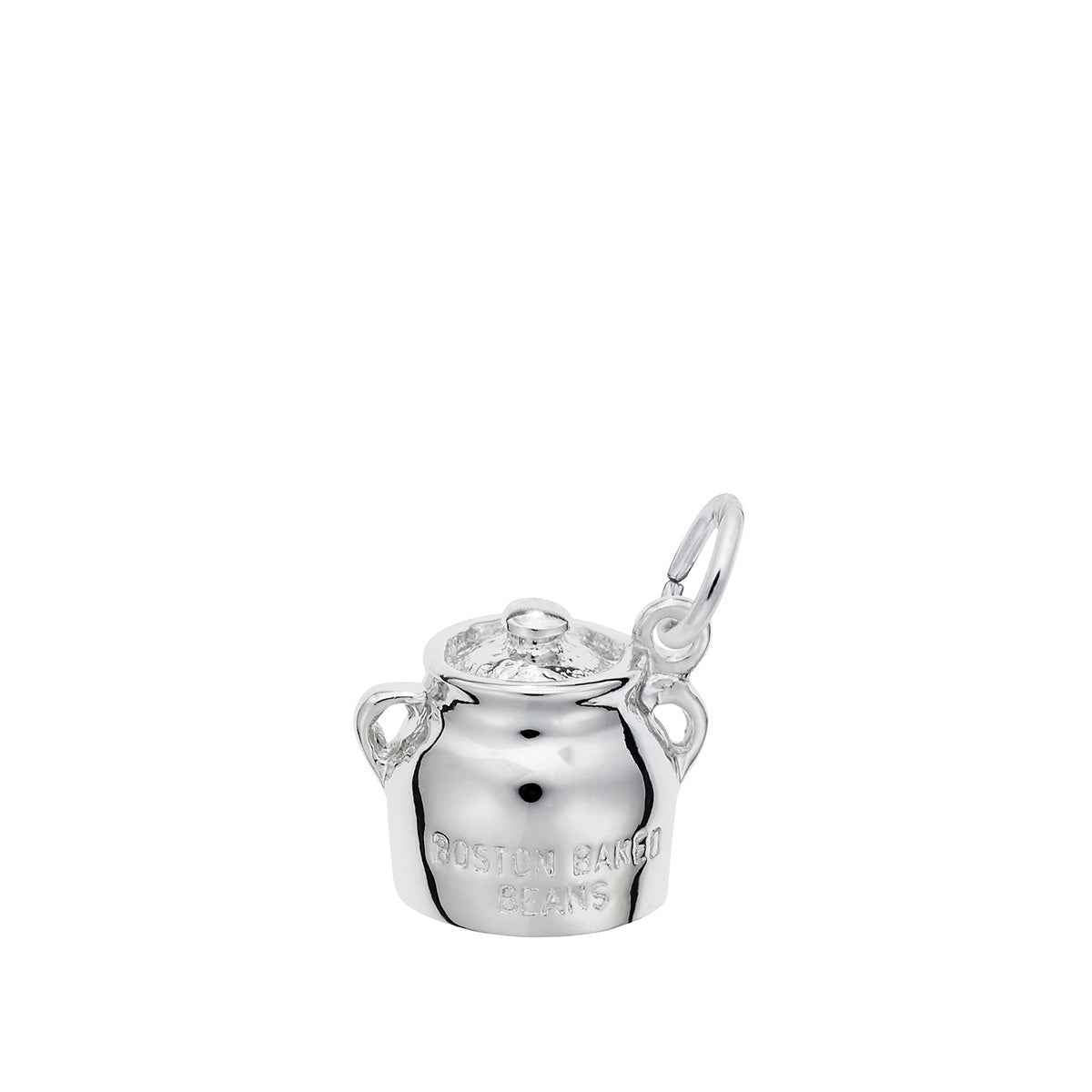 Boston Baked Beans Charm in Sterling Silver