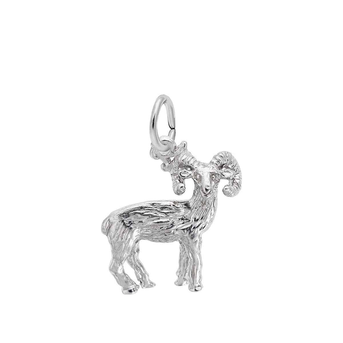 Big Horn Sheep Charm in Sterling Silver