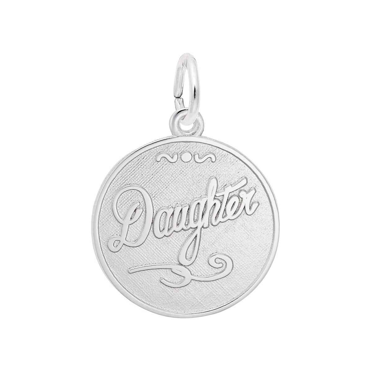 Daughter Charm in Sterling Silver