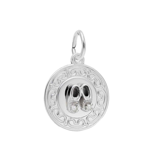 Baby Shoe Charm in 14K Yellow Gold