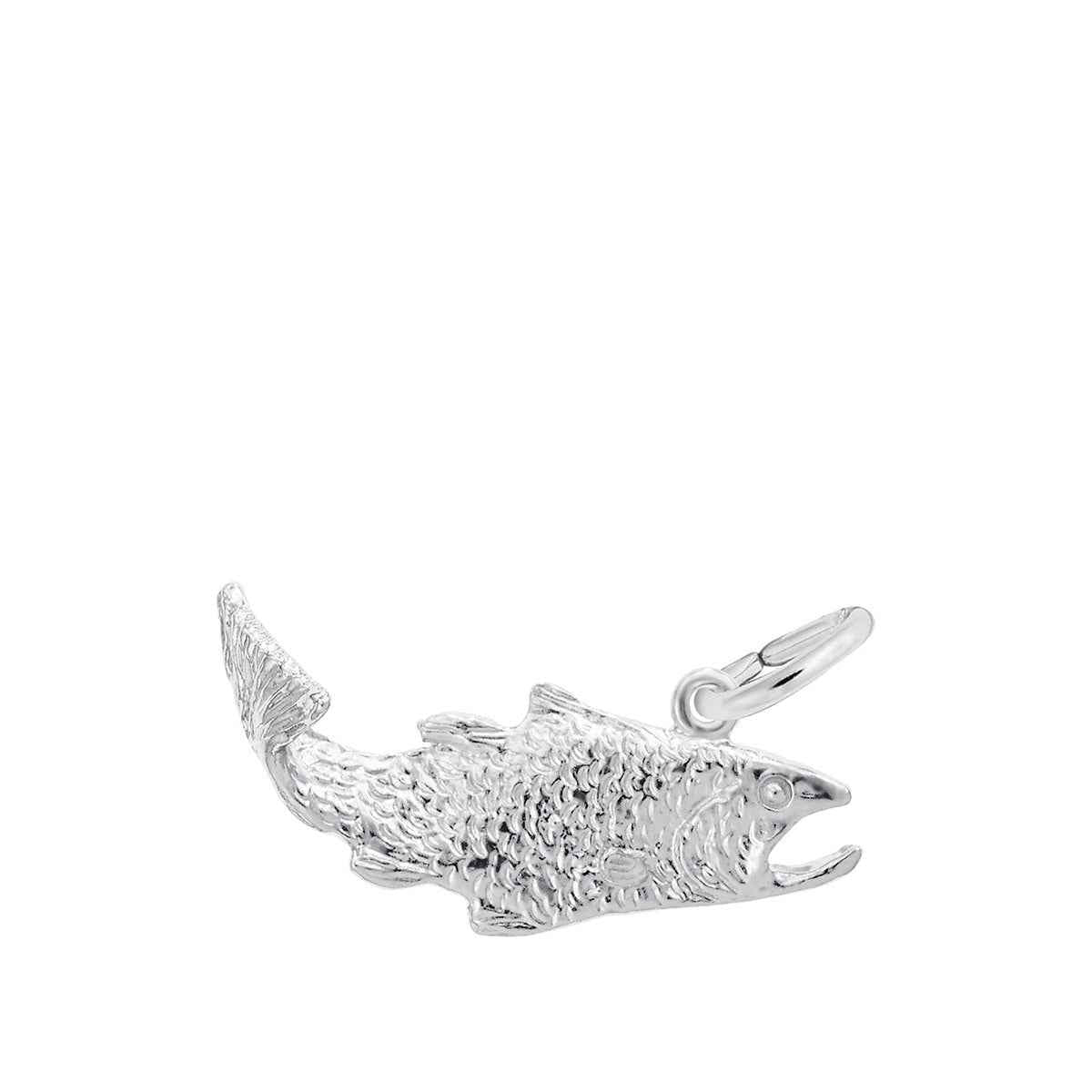 Fish Charm in Sterling Silver