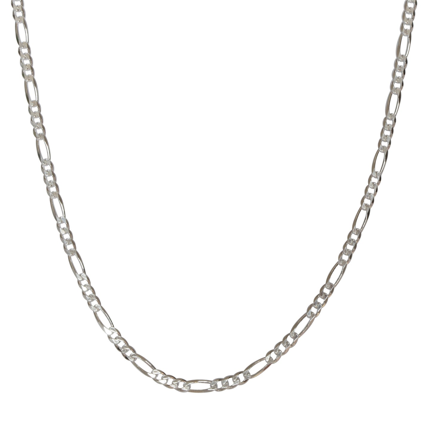 4.5mm 24-inch Figaro Chain Necklace in Sterling Silver