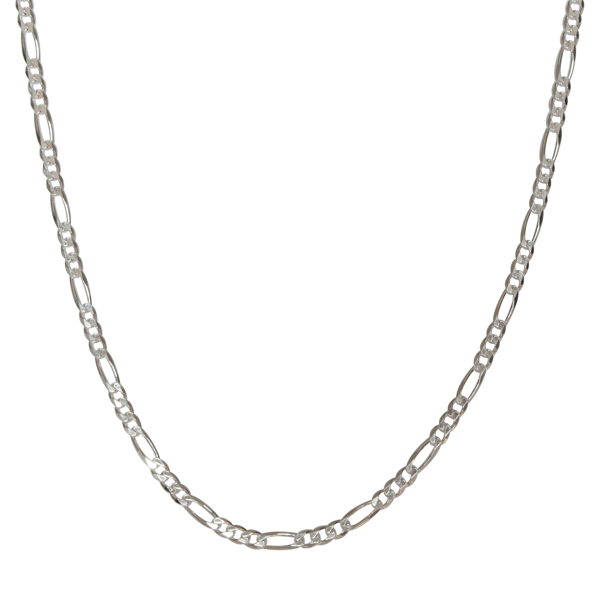 4.5mm 24-inch Figaro Chain Necklace in Sterling Silver