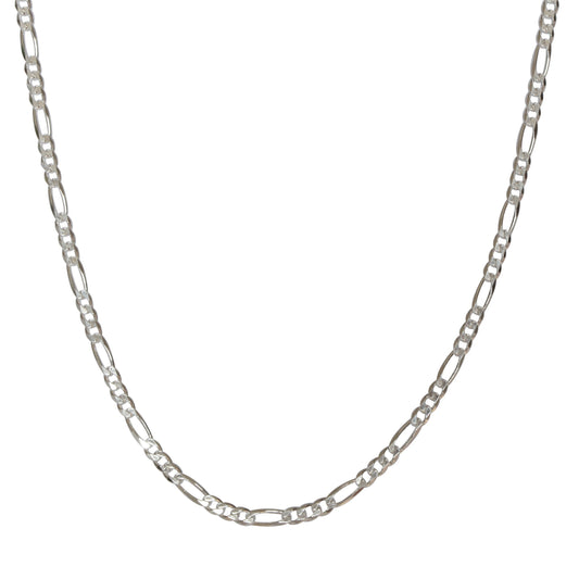 4.5mm 24-inch Figaro Chain Necklace in Sterling Silver