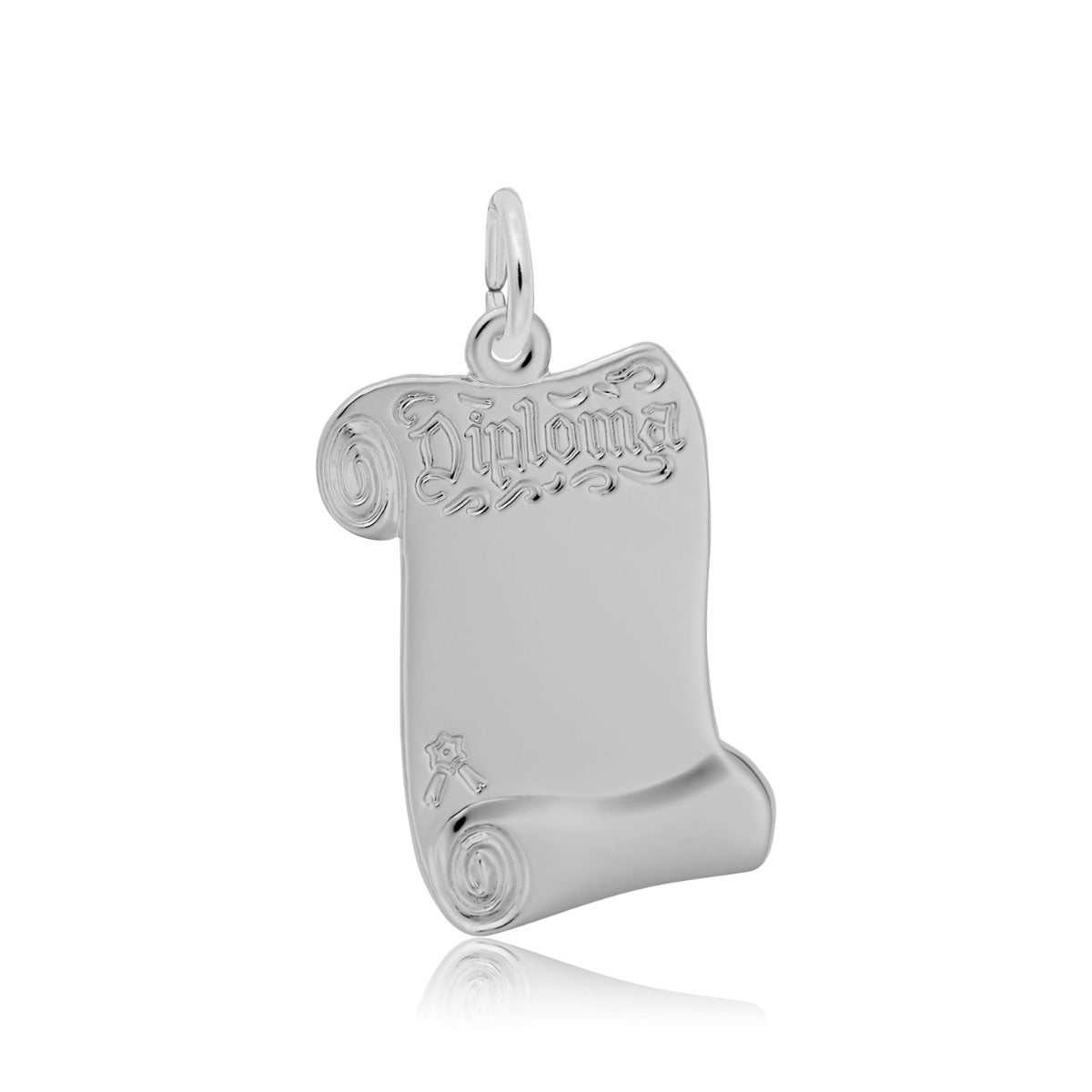 Diploma Charm in Sterling Silver