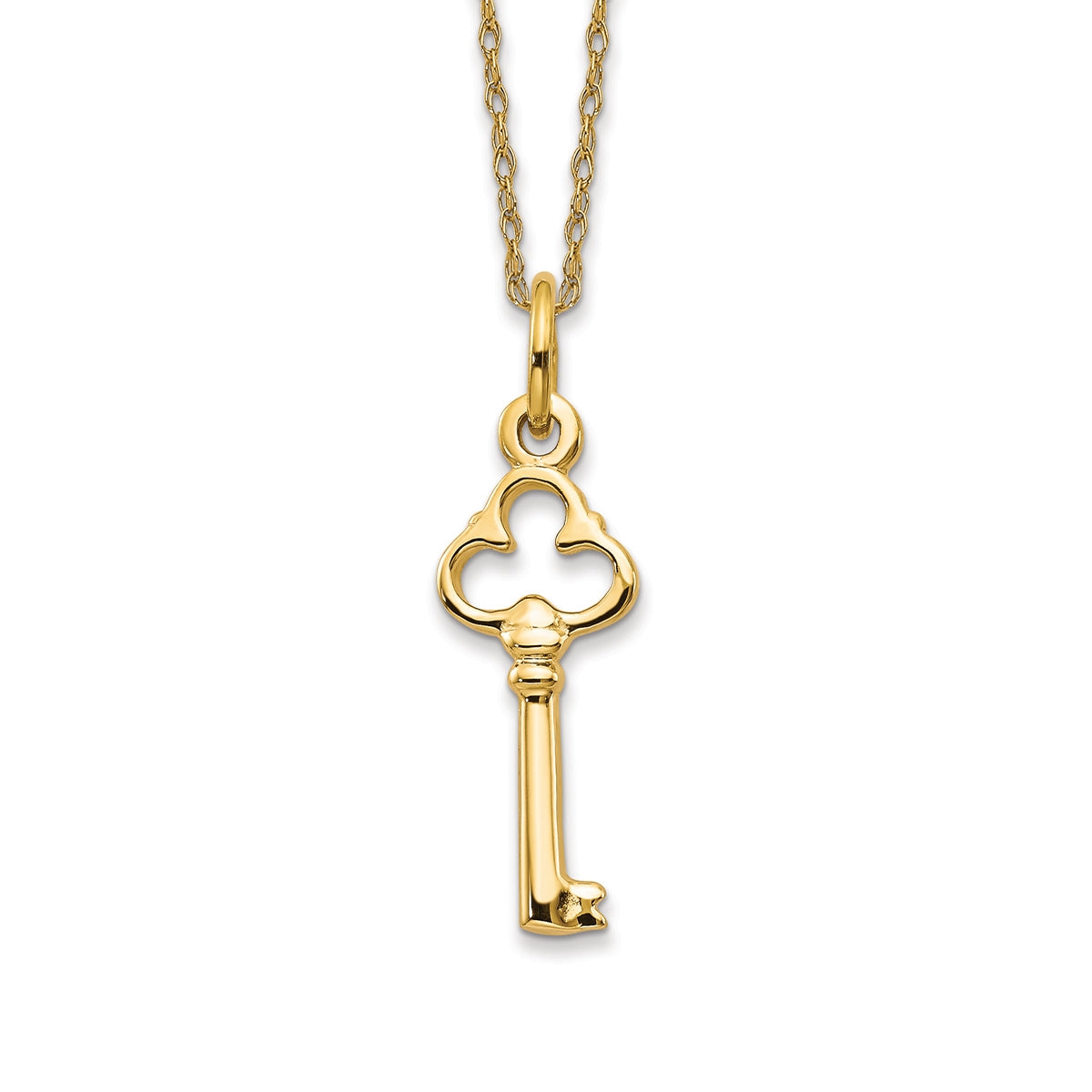 Key Pendant in 10K Yellow Gold