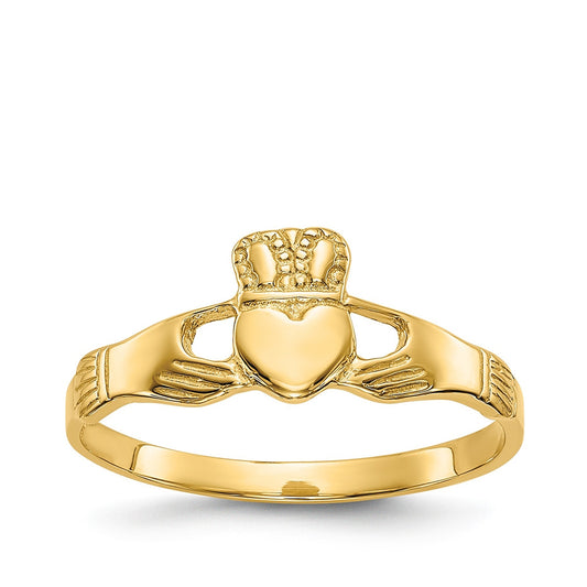 Claddagh Ring in 10K Yellow Gold