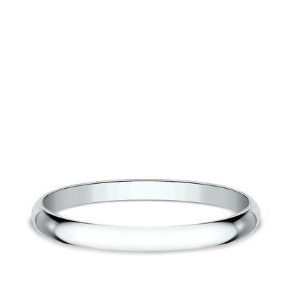 Benchmark Ladies 1.2mm Dome Classic Fit Polished Wedding Ring in 14K White Gold