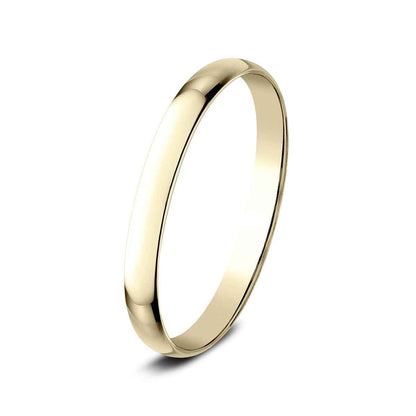 Benchmark Ladies' 1.2mm Dome Classic Fit Polished Wedding Ring in 14K Yellow Gold