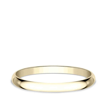 Benchmark Ladies' 1.2mm Dome Classic Fit Polished Wedding Ring in 14K Yellow Gold