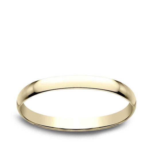 Benchmark Ladies' 1.2mm Dome Classic Fit Polished Wedding Ring in 14K Yellow Gold
